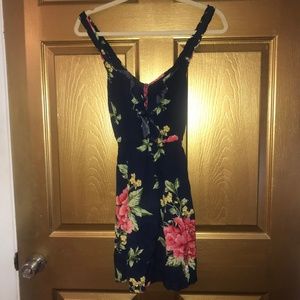 Abercrombie & Fitch blue floral sun dress Small
